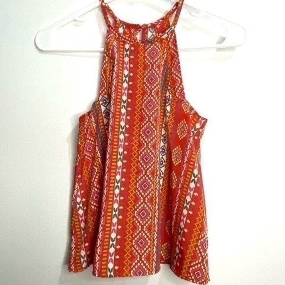 Kids girls Soprano size M 10/12 red high neck tank 395B7